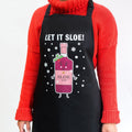'Let It Sloe' Funny Christmas Apron