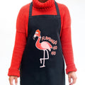 Funny Flamingo Christmas Apron