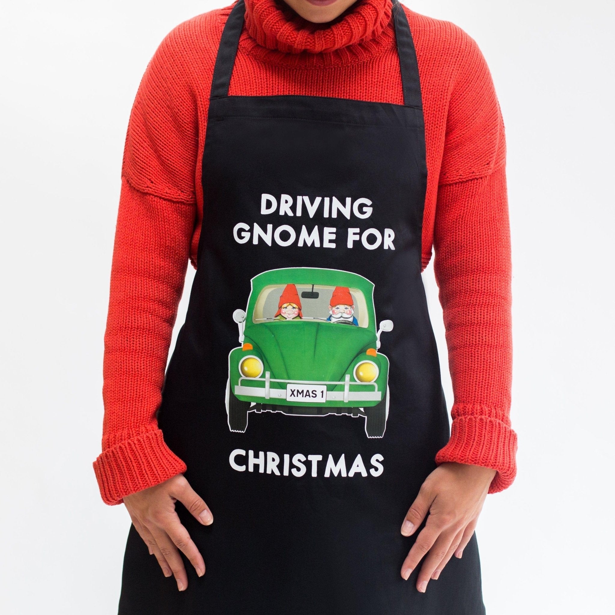 'Driving Gnome for Christmas' Apron