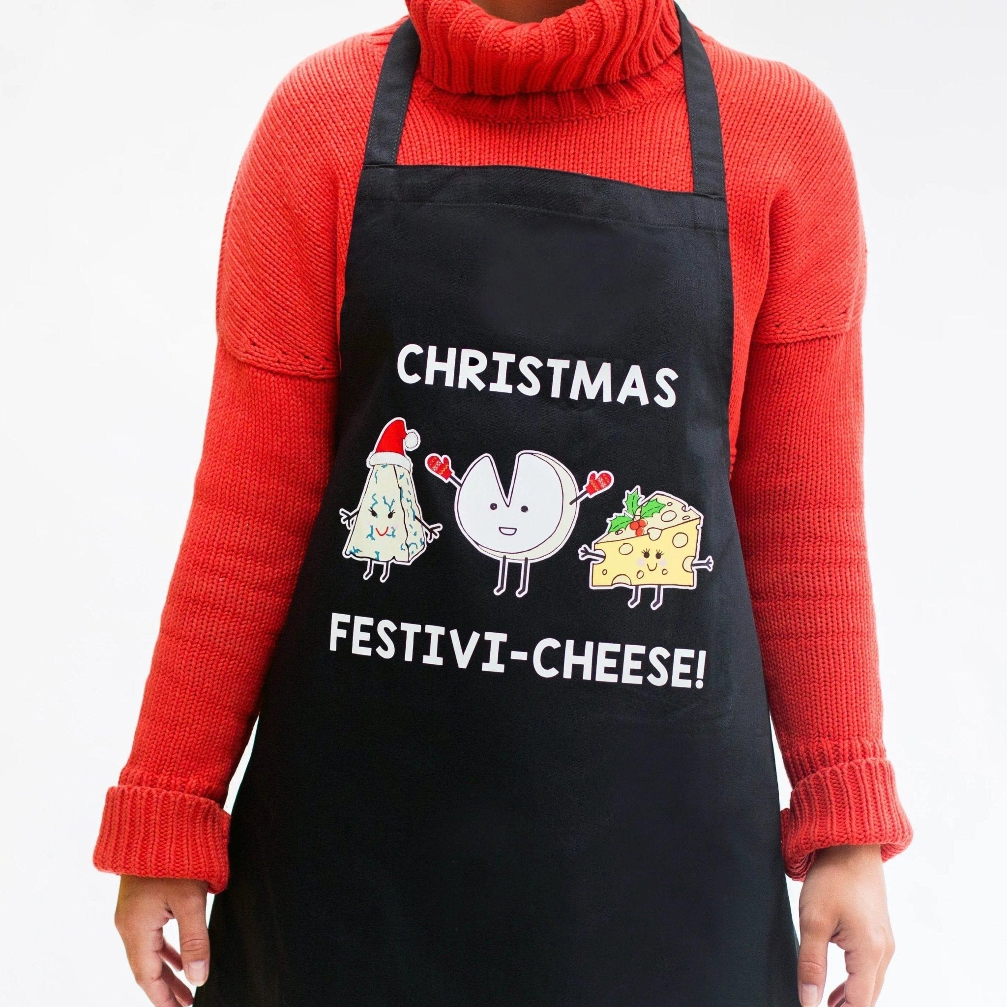 Funny Cheese Christmas Apron