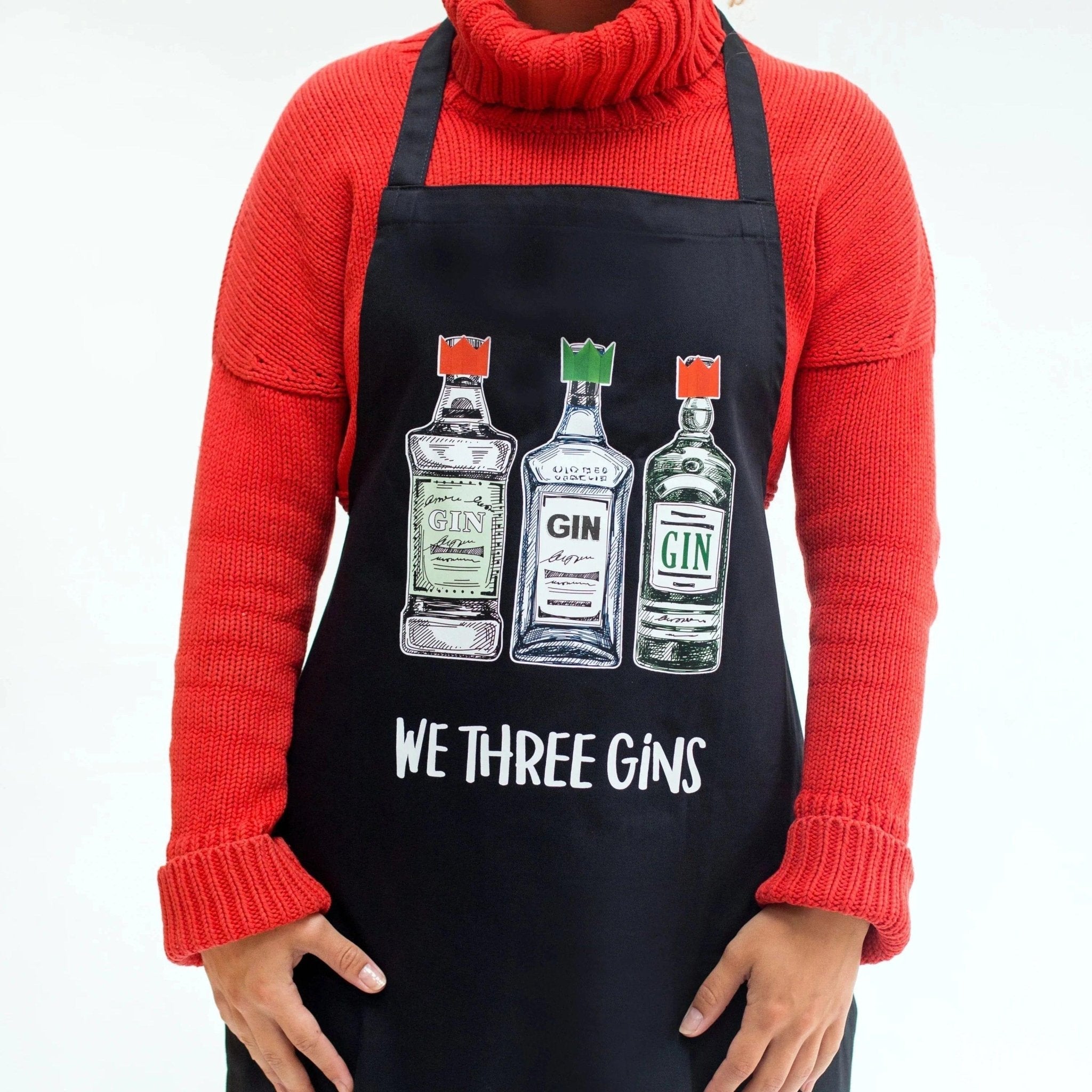 'We Three Gins' Christmas Apron
