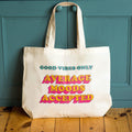 'Average Moods Accepted' Funny Tote Bag