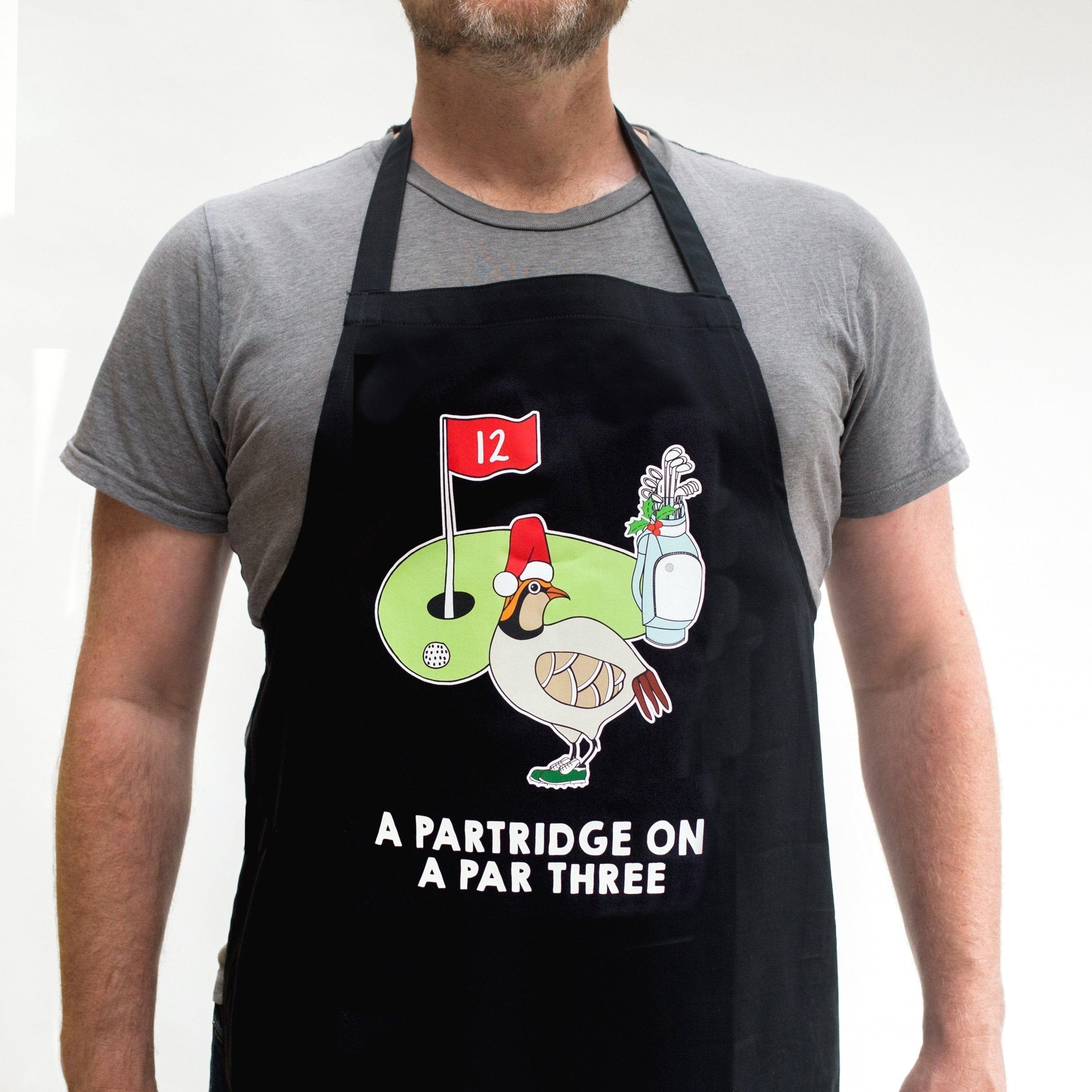 Funny Golf Christmas Apron