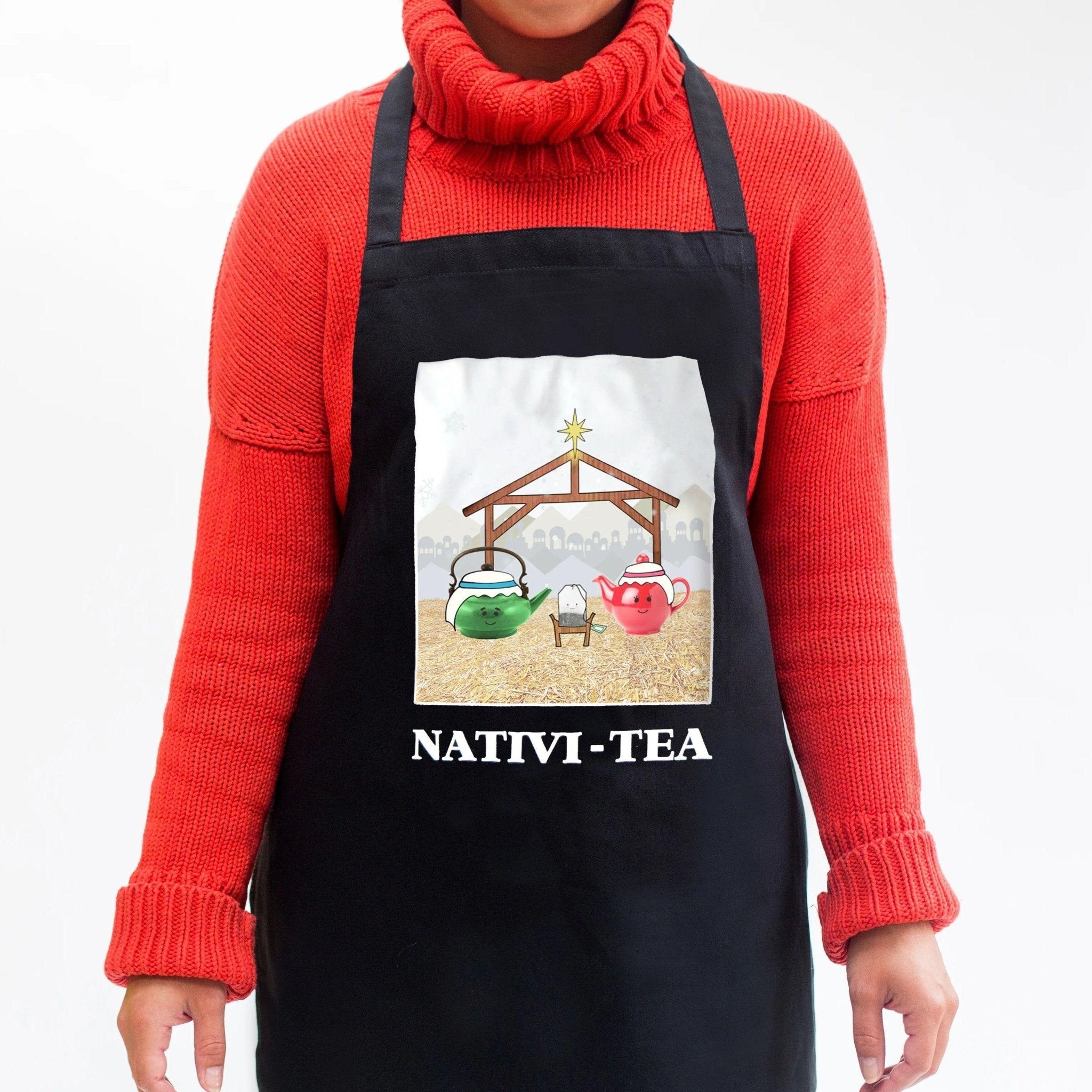 'NatviTEA' Funny Christmas Apron