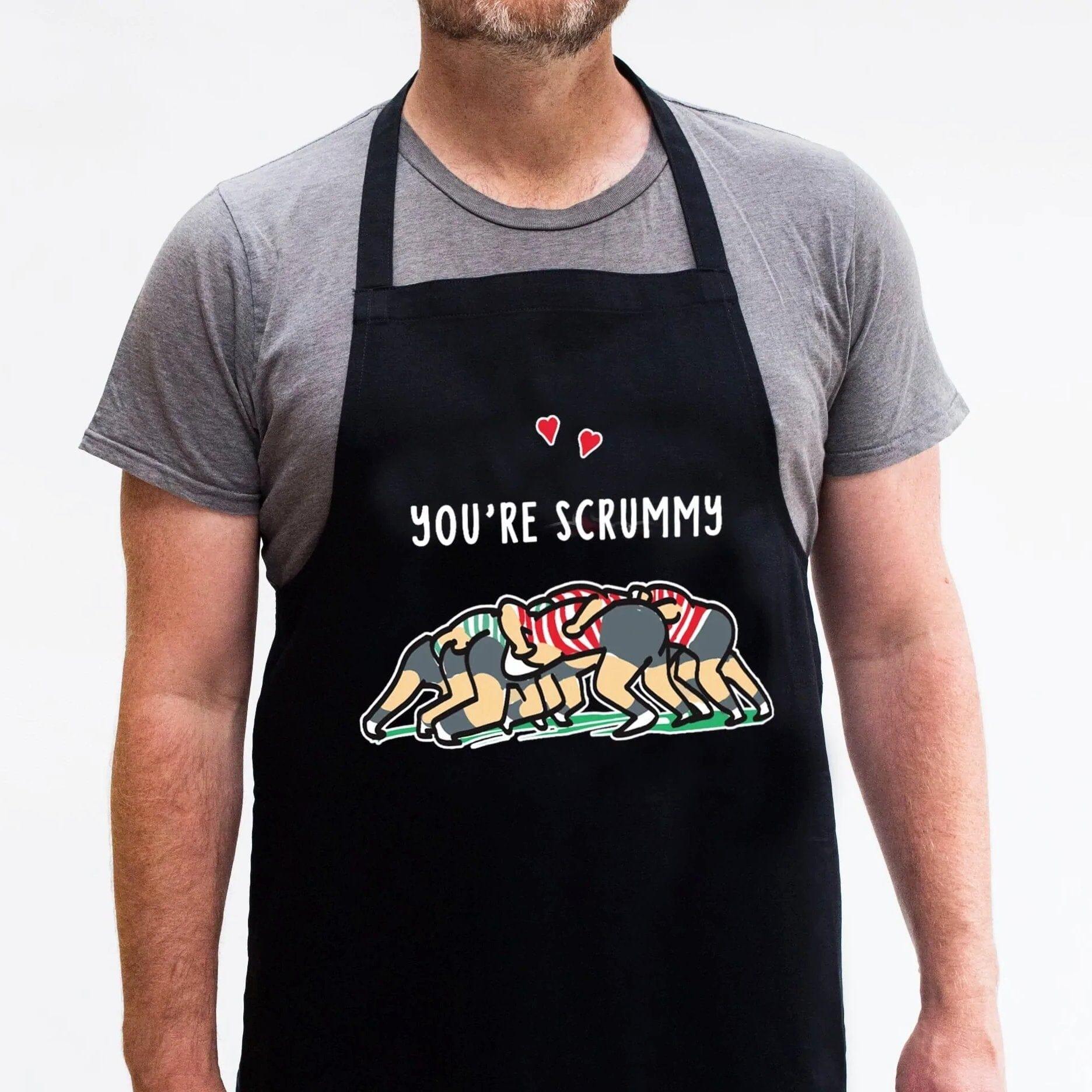 Funny Rugby Apron For Partner