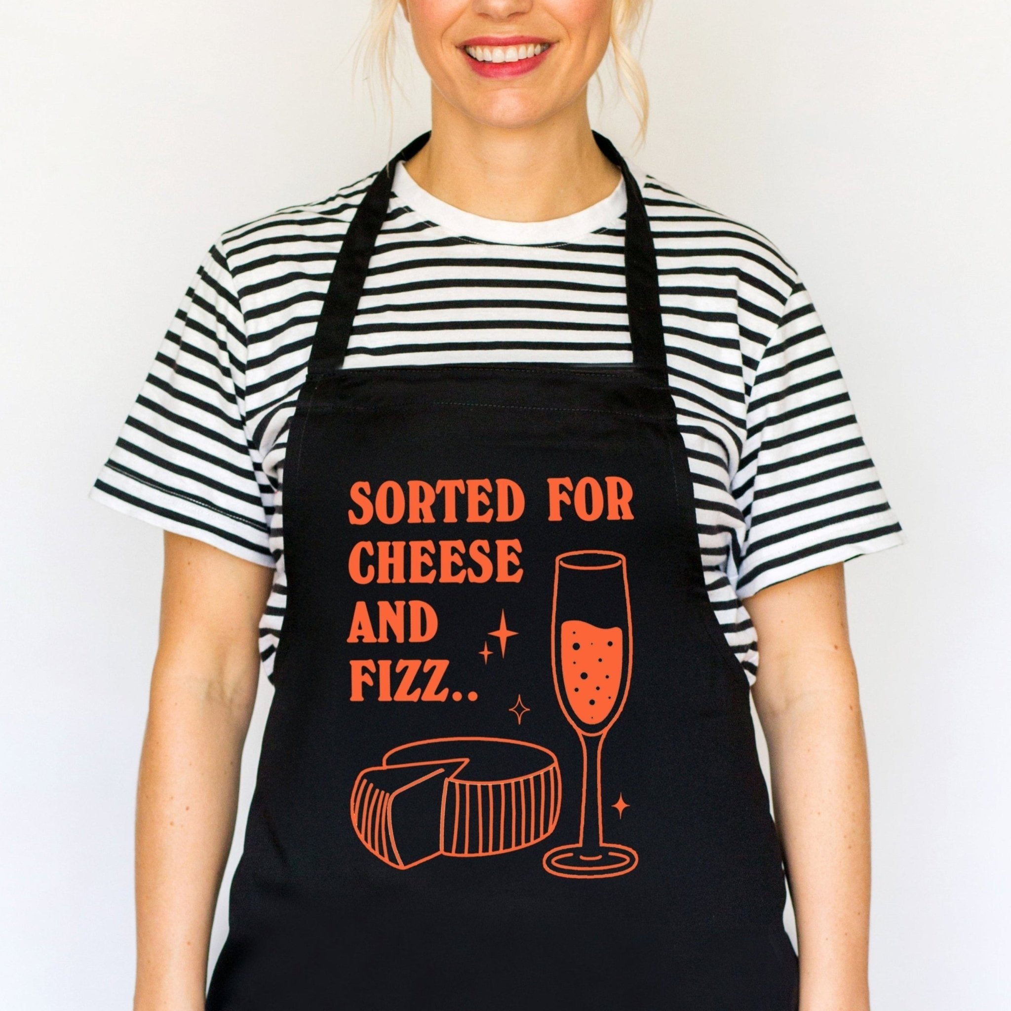 Sorted For Cheese & Fizz' Apron
